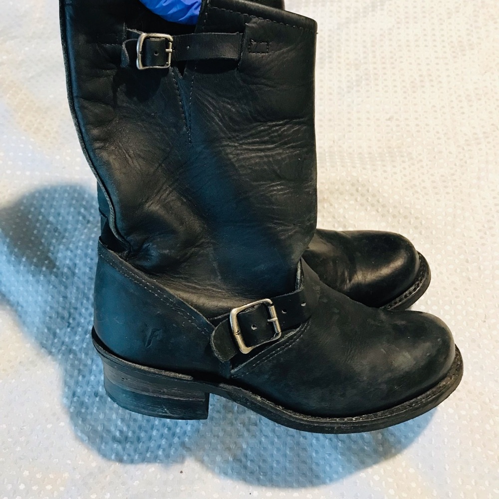 Frye Veronica Short Black Distressed - Womens - image 8